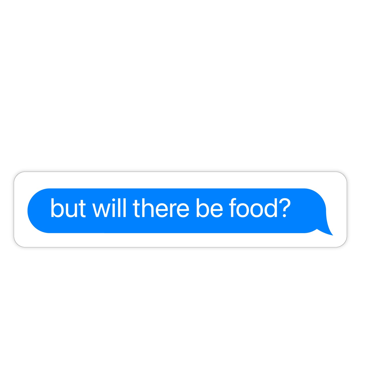 but will there be food